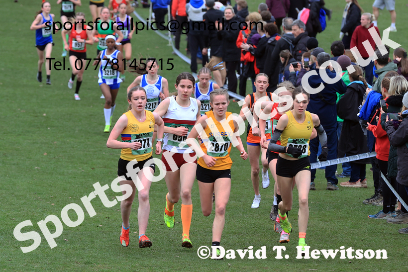 Girls Under-15s 2026 UK CAU Inter Counties Cross Country, Wollaton Park, Nottingham. Photo: David T. Hewitson/Sports for All Pics